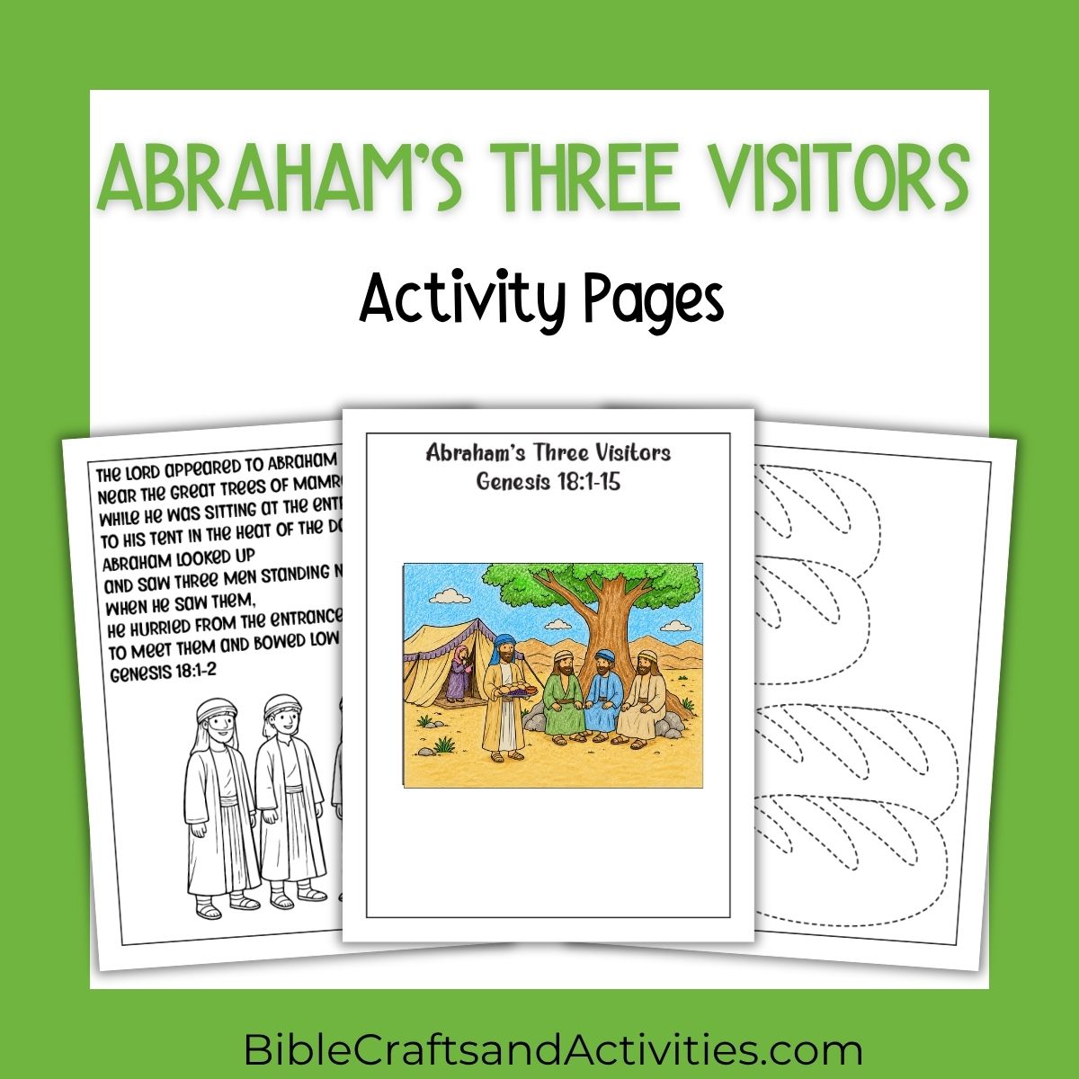 Abraham's Three Visitors Activity Pages