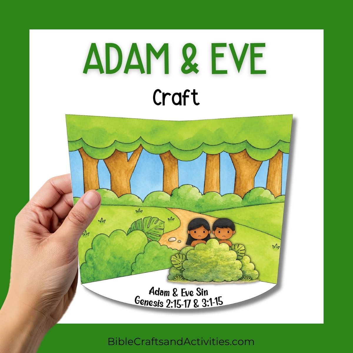adam and eve diorama craft