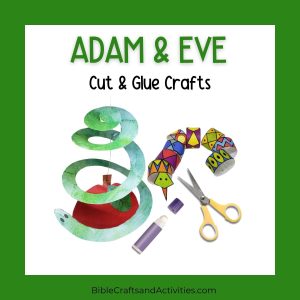 adam and eve cut and glue crafts