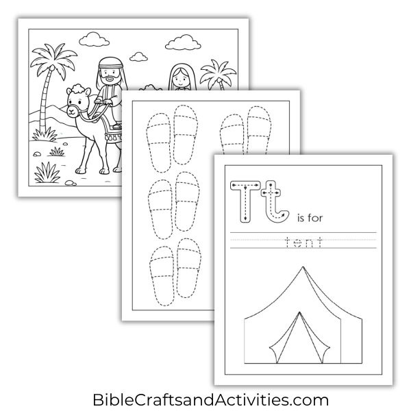 God Calls Abram Activity Pages - Bible Crafts Shop