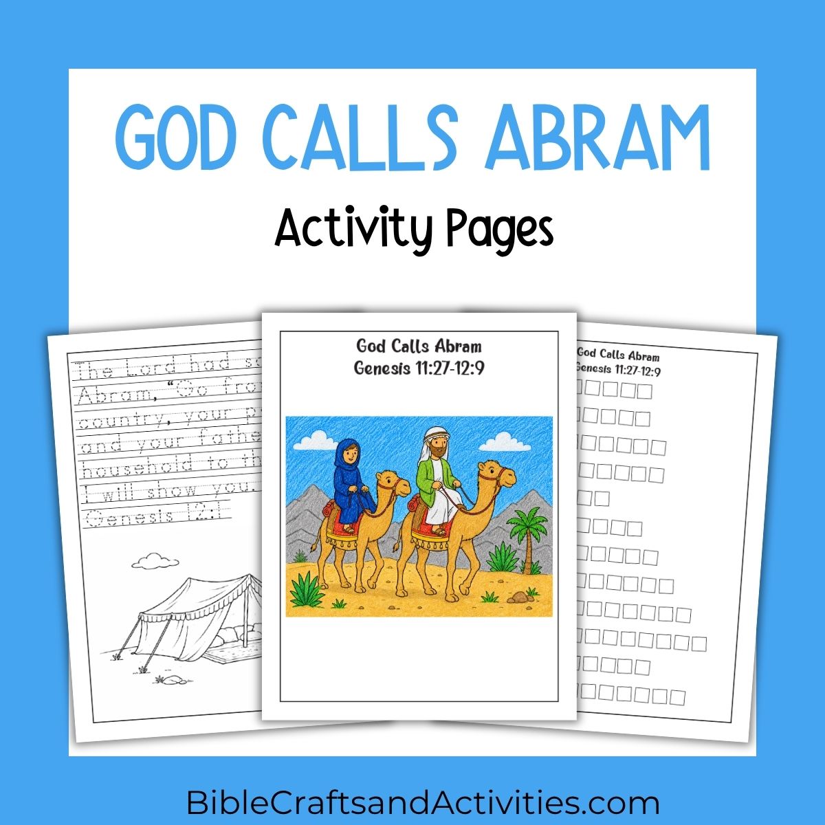 God Calls Abram Activity Pages