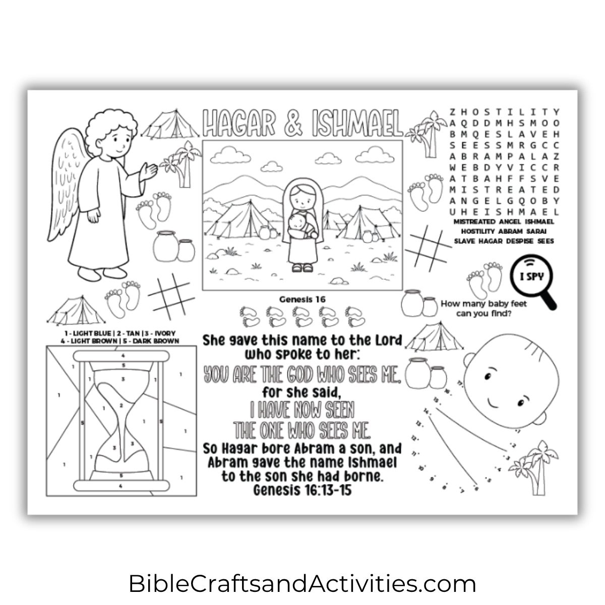 hagar and ishmael activity sheet