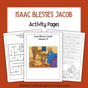 isaac blesses jacob activity pages