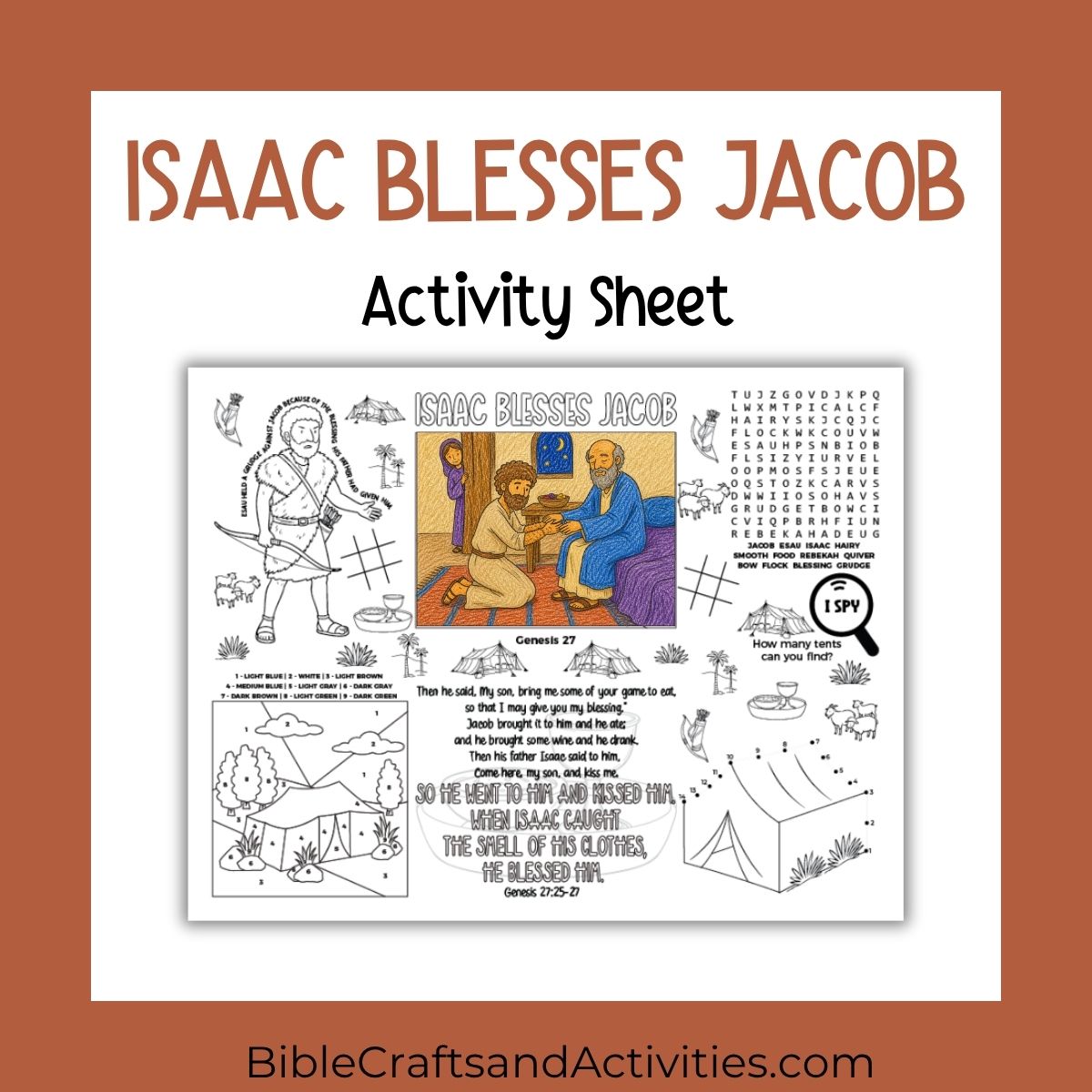 jacob tricks isaac activity sheet