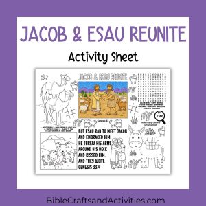 jacob and esau reunite activity sheet