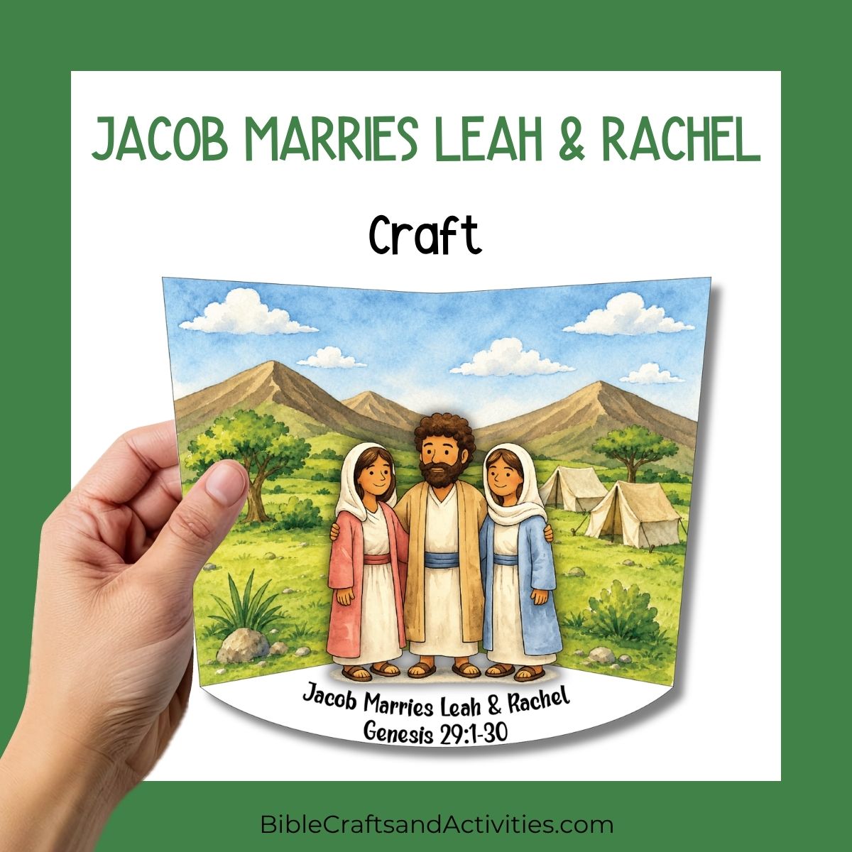 jacob marries leah and rachel diorama craft