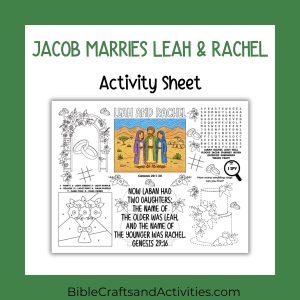 jacob marries leah and rachel activity sheet
