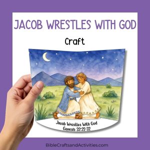jacob wrestles with god diorama craft