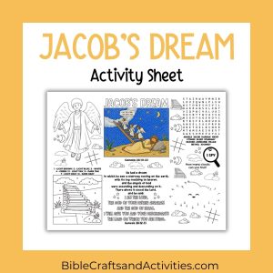 jacob's dream activity sheet