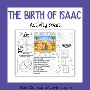 the birth of isaac activity sheet