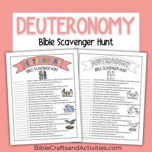deuteronomy bible scavenger hunt