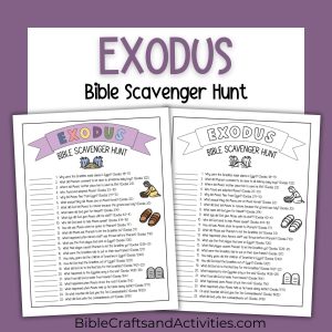 exodus bible scavenger hunt