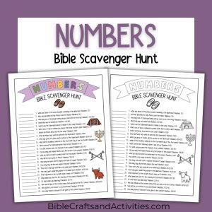 numbers bible scavenger hunt