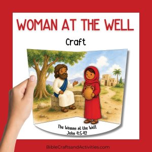 woman at the well activity diorama craft