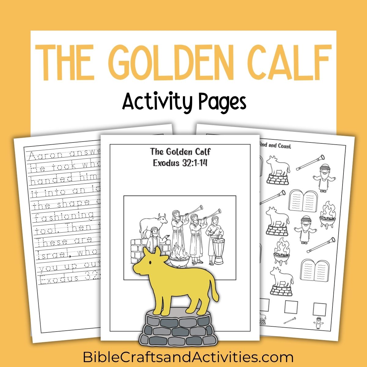 golden calf activity pages