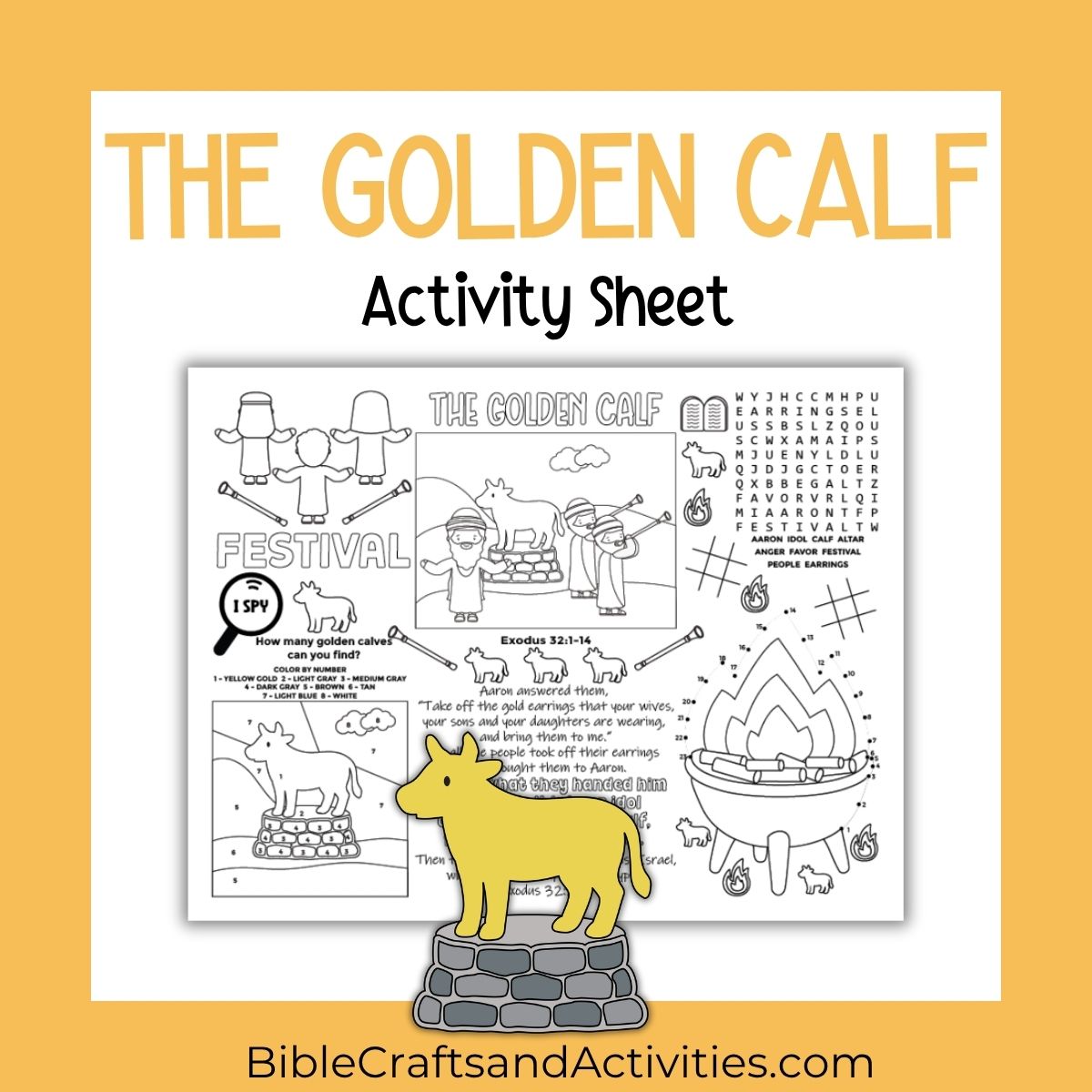 golden calf activity sheet