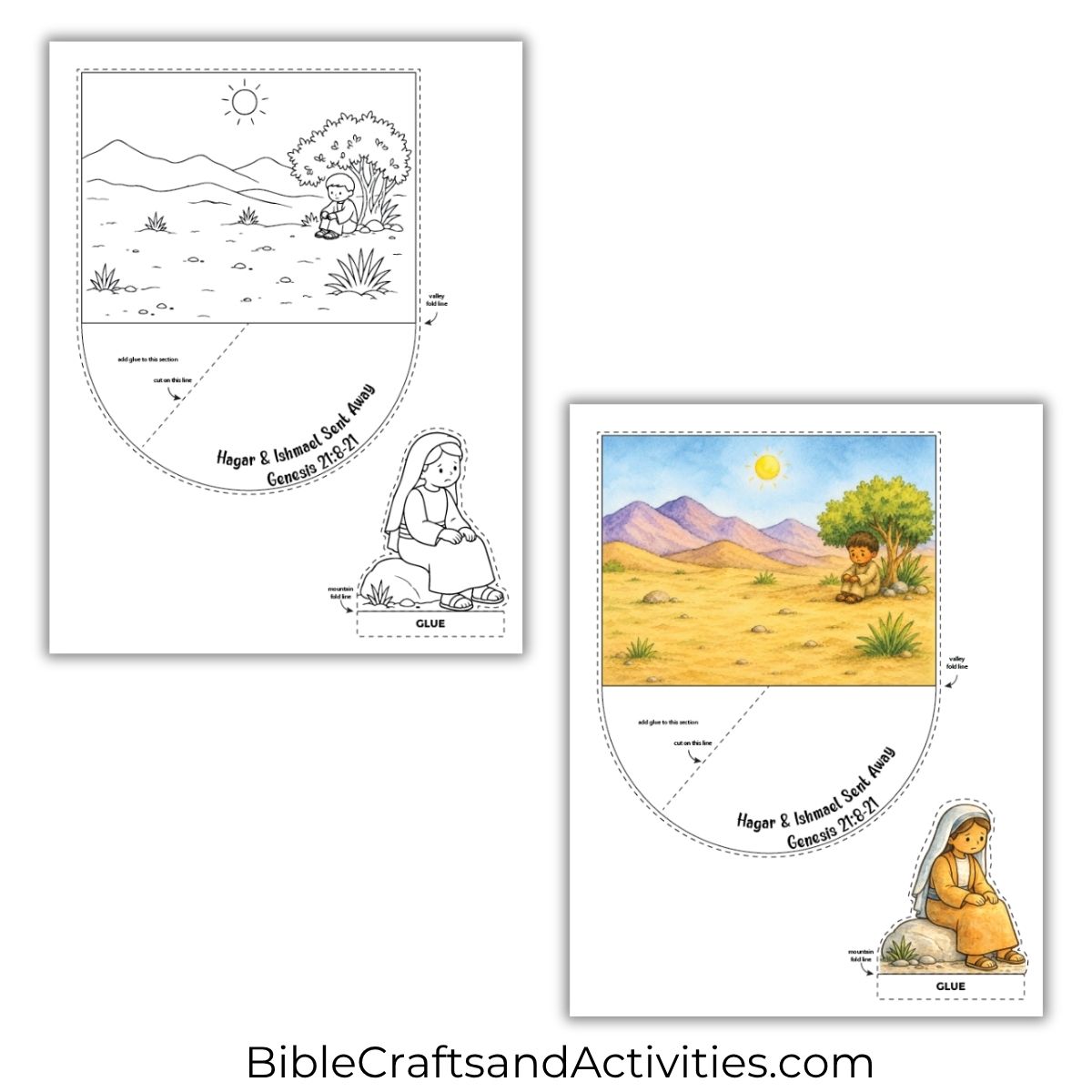 hagar and ishmael sent away craft