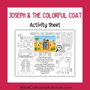 Joseph and the Colorful Coat Sheet