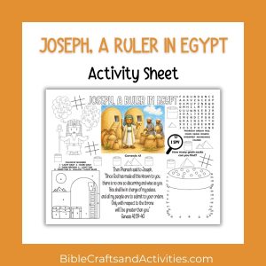 Joseph A Ruler in Egypt Sheet
