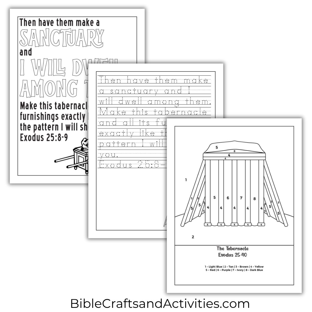 tabernacle activity pages
