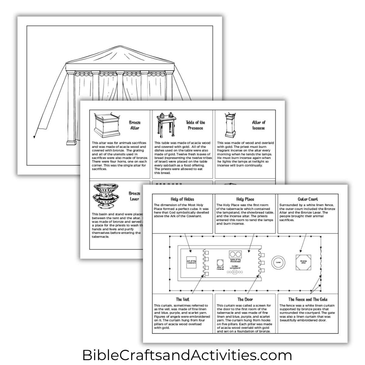 tabernacle activity pages