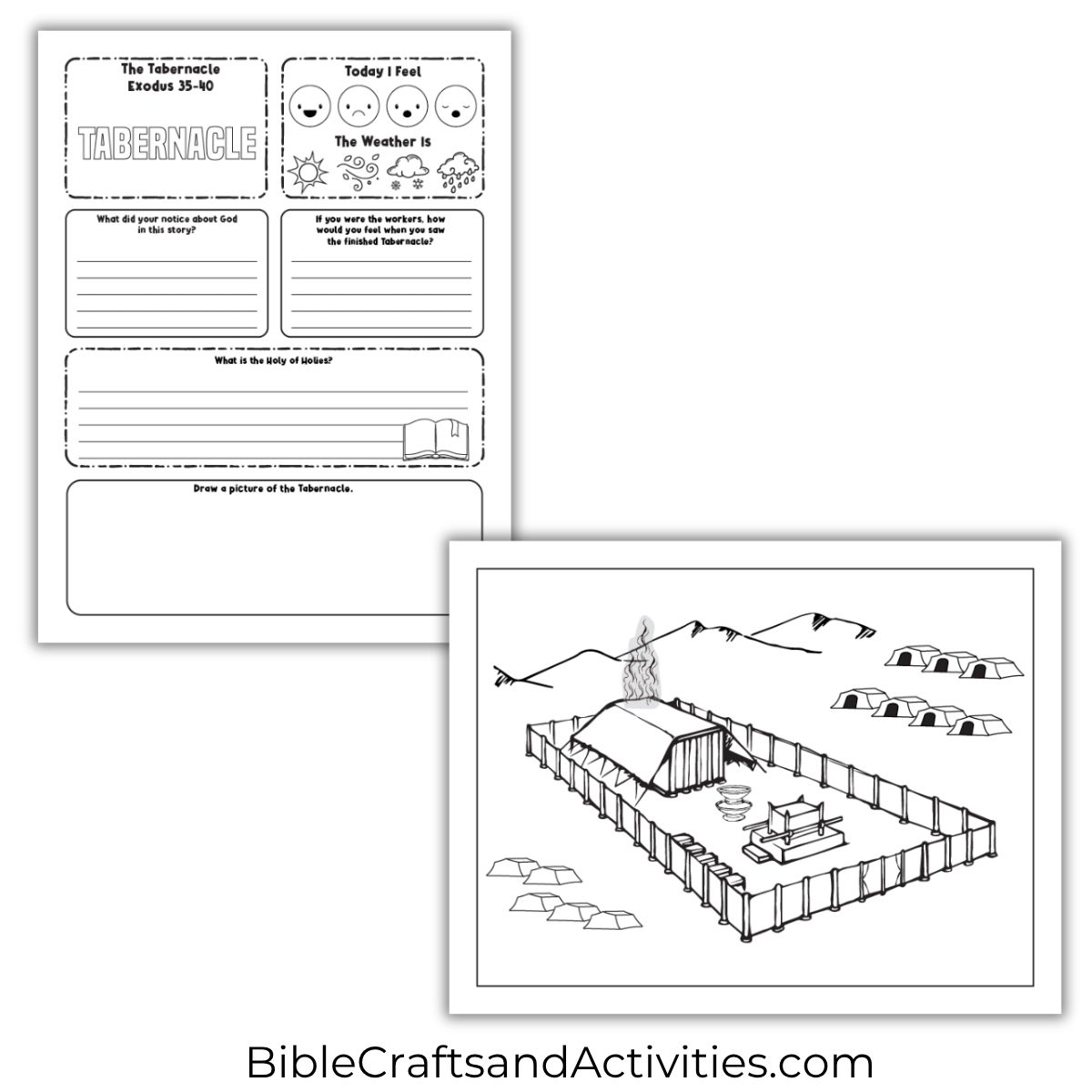 tabernacle activity pages