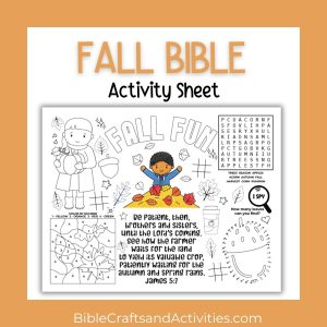 fall bible activity sheet James 5:7