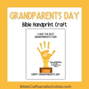 grandparents day handprint craft trophy