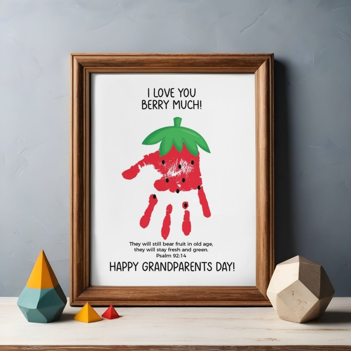 grandparents day handprint craft berry