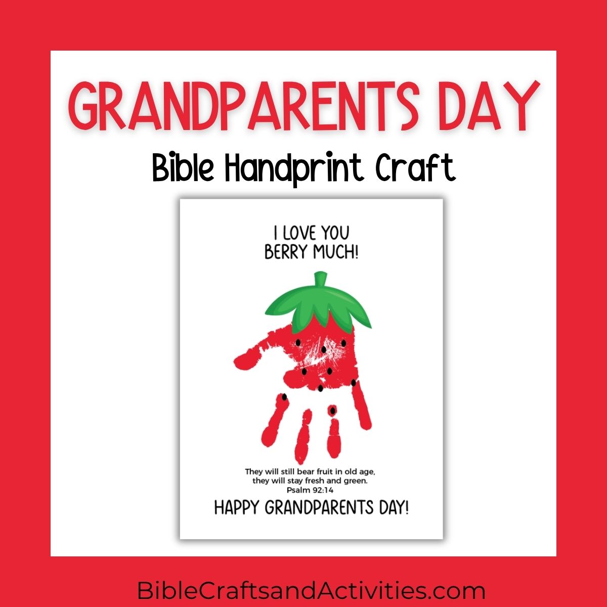 grandparents day handprint craft berry