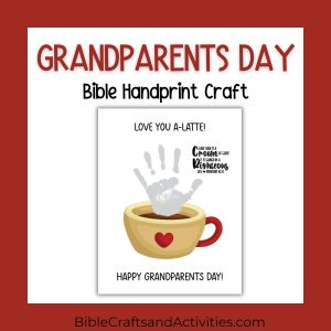 grandparents day handprint craft coffee