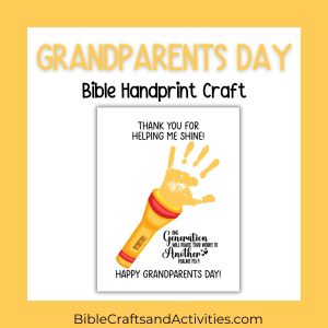 grandparents day handprint craft flashlight