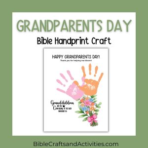 grandparents day handprint craft flower bunch
