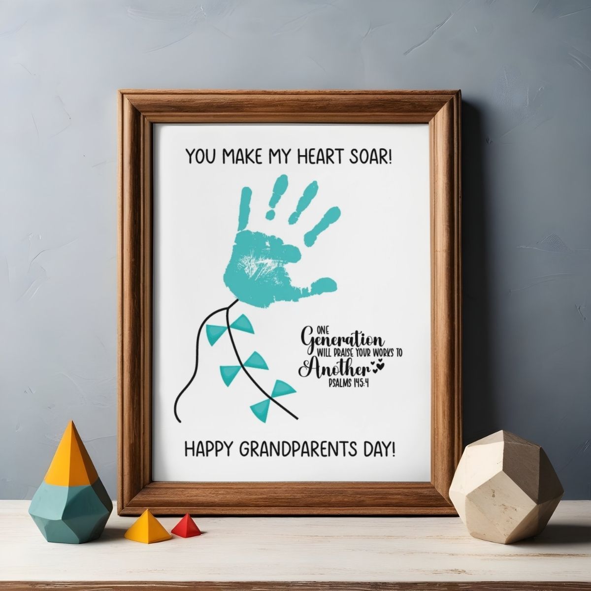 grandparents day handprint craft kite