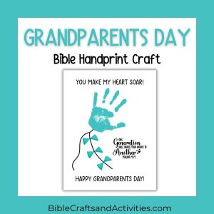 grandparents day handprint craft kite