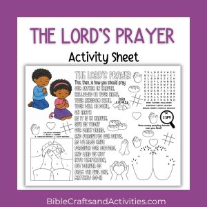 the lord's prayer activity sheet