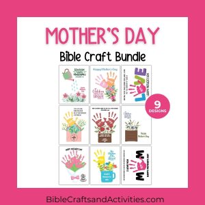 mother's day handprint craft bundle