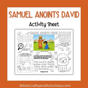 Samuel anoints David activity sheet