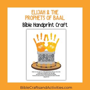 elijah and the prophets of baal handprint craft