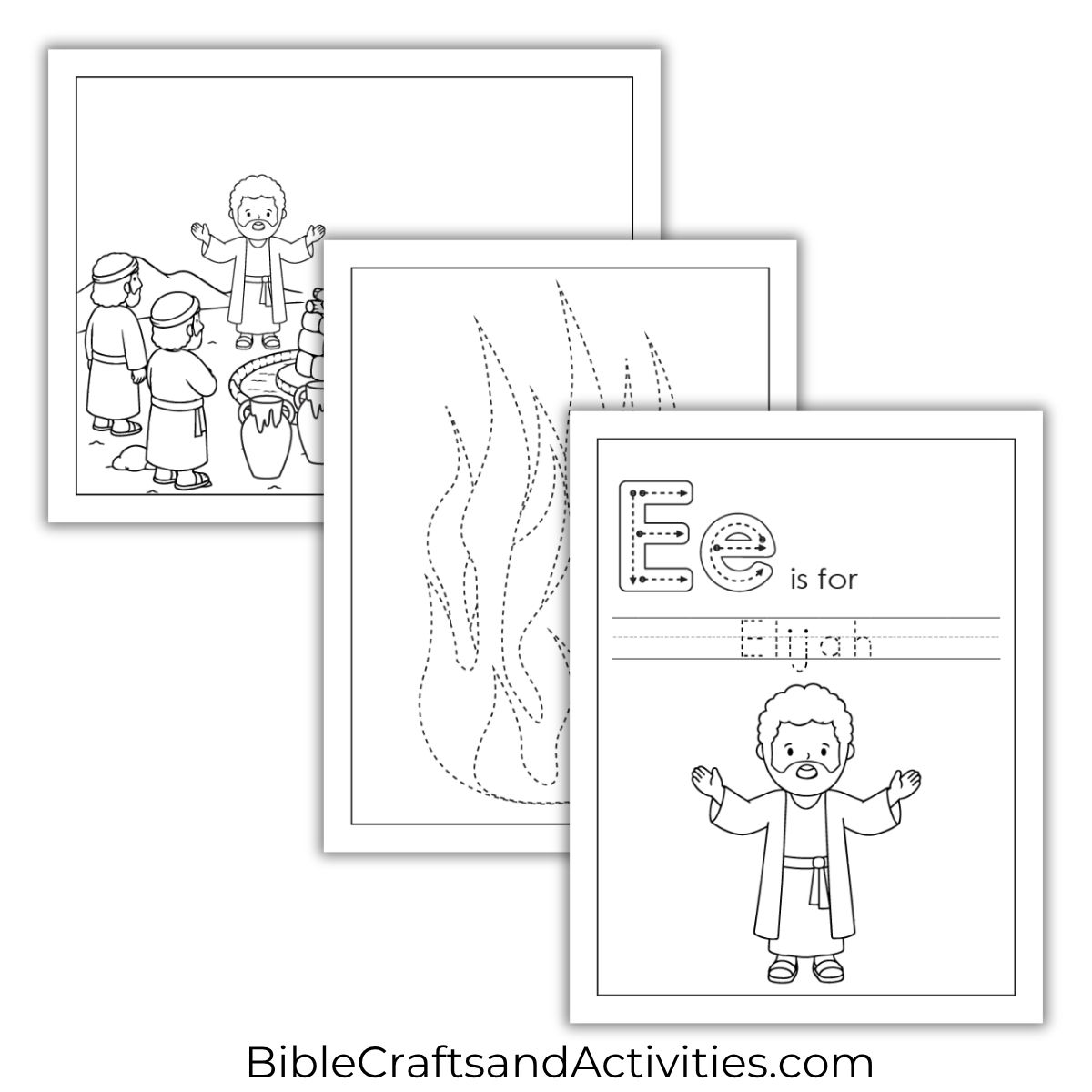 elijah and the prophets of baal activity pages