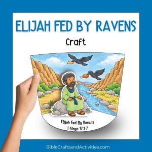 elijah fed by ravens diorama craft