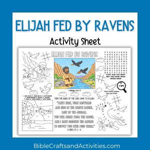 elijah fed by ravens activity sheet