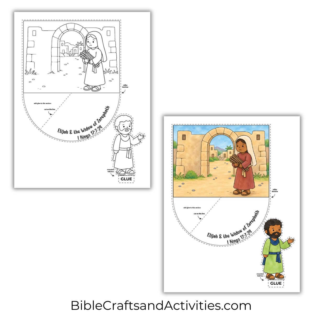 elijah and the widow of zarephath craft