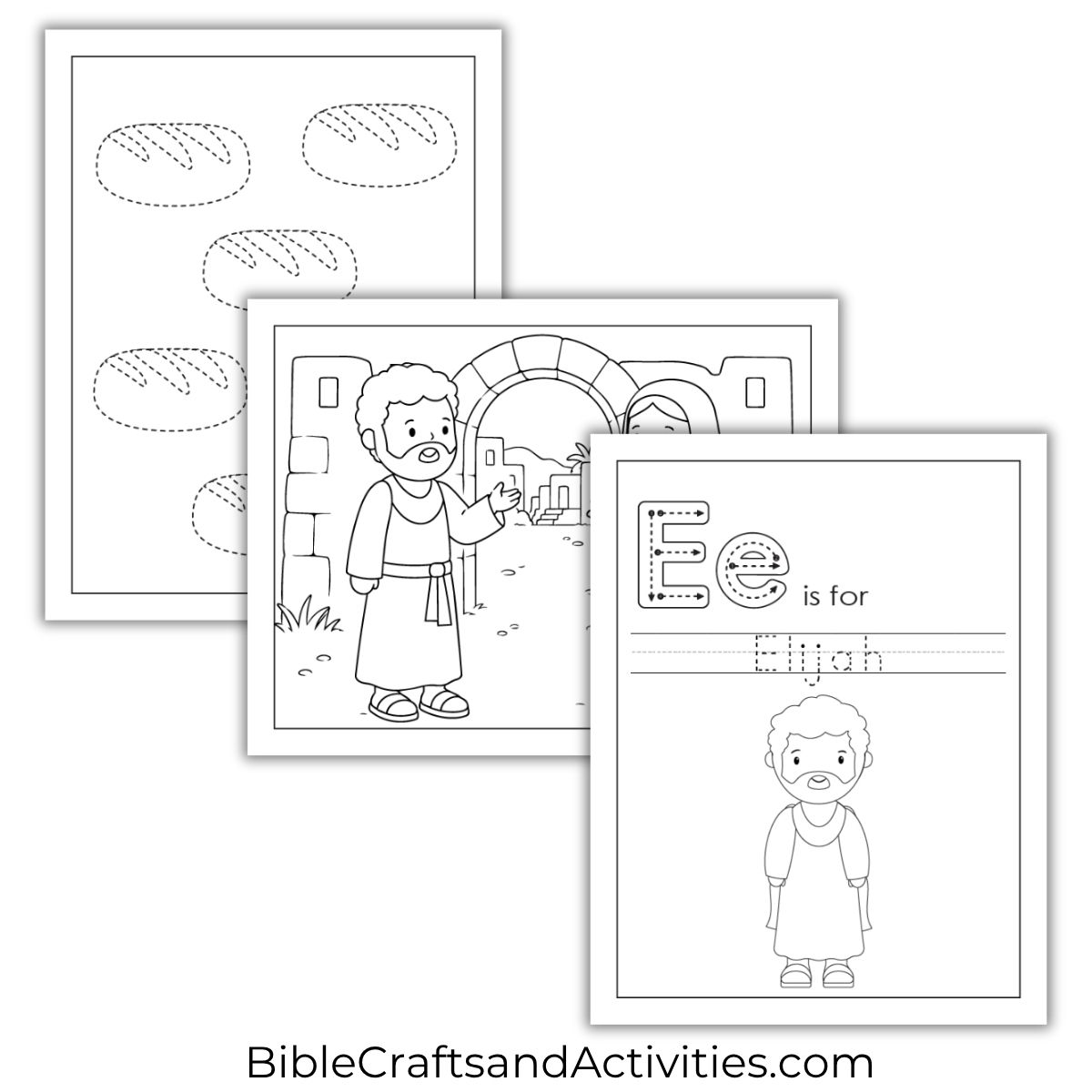 elijah and the widow of zarephath activity pages