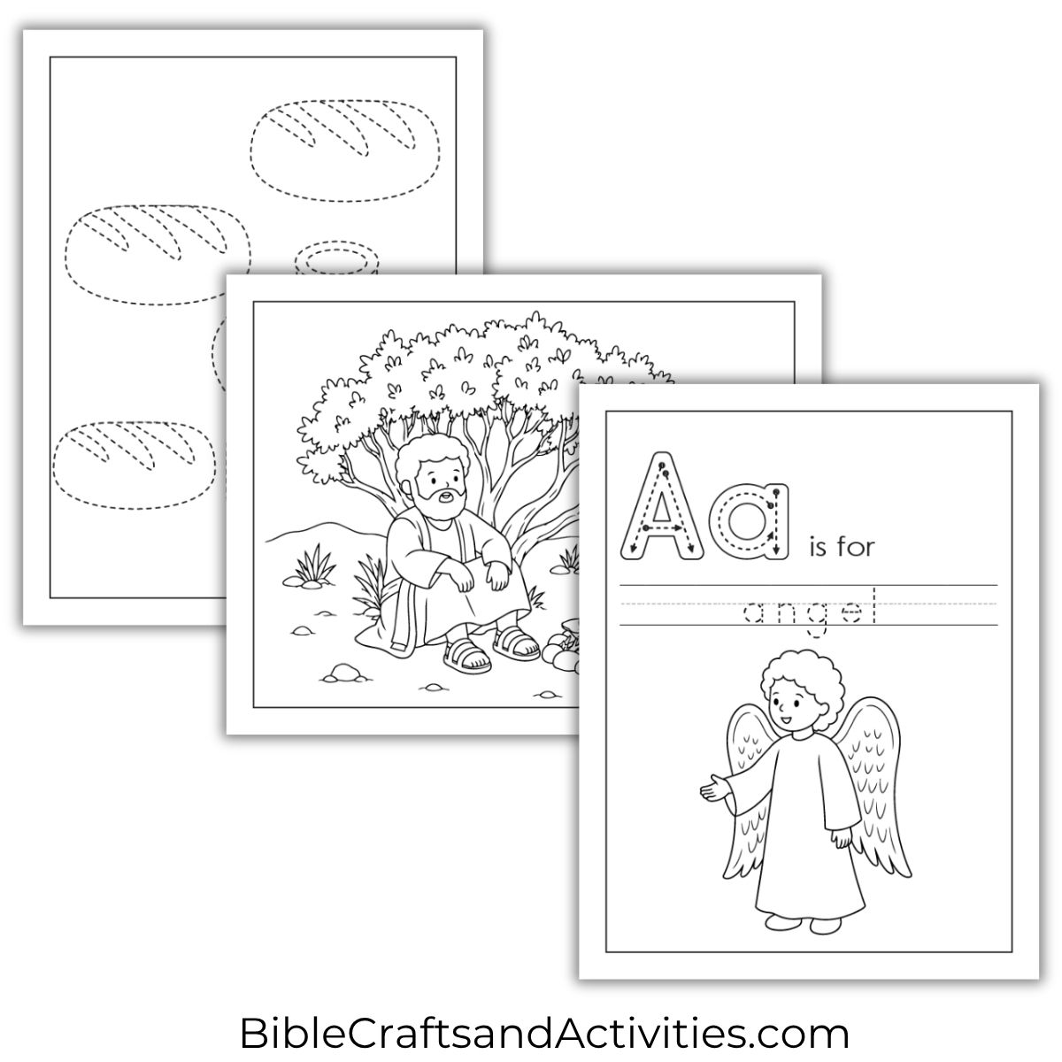 angel ministers to elijah activity pages