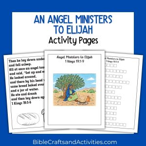 angel ministers to elijah activity pages