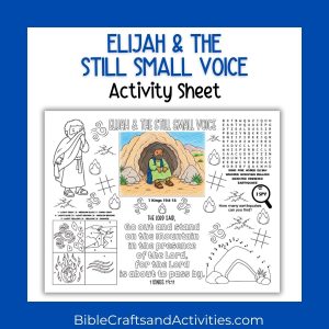 elijah and the still small voice activity sheet