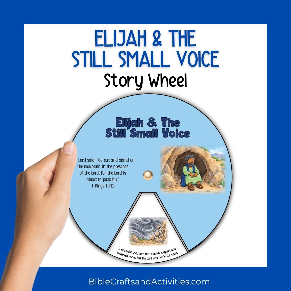 elijah and the still small voice story wheel
