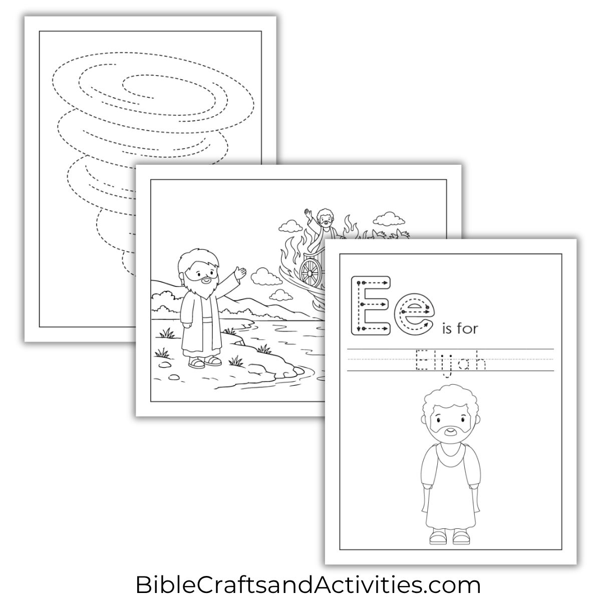 elijah taken to heaven activity pages
