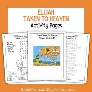 elijah taken to heaven activity pages